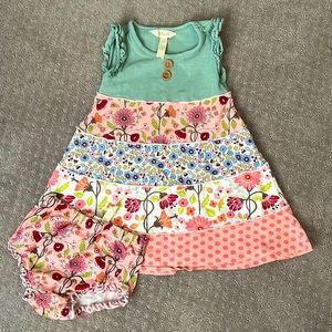 Matilda Jane mixed floral dress with bloomers